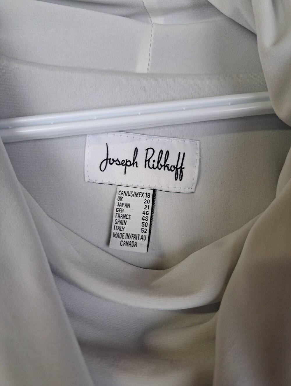 Joseph Ribkoff Two-Tone Layered Cowl Neck Tunic Top - Picture 3 of 7